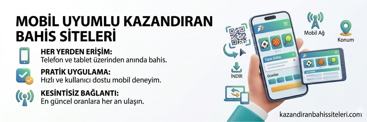 Mobil Uyumlu Kazandıran Bahis Siteleri